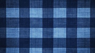 蓝色格子布料纹理图案