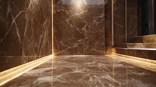 奢华大理石室内地面空间