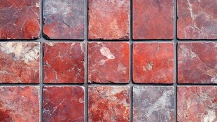 复古红瓷砖墙面纹理