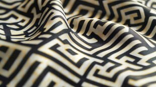 几何图案黑白织物纹理