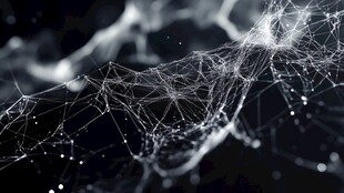 科技感网络线条抽象画面