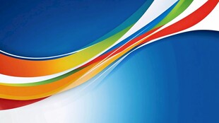 多彩波浪背景图