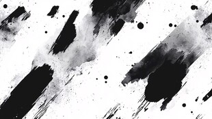 黑白水墨笔触抽象背景图