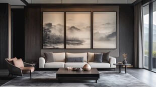 中式典雅客厅室内设计图景