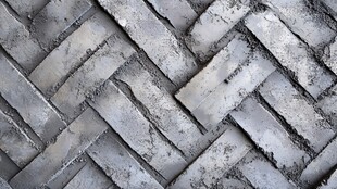 灰色人字纹砖块墙面纹理