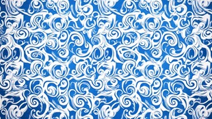 蓝白旋涡花纹图案背景