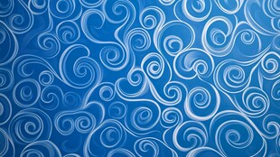 蓝色旋涡花纹背景图案