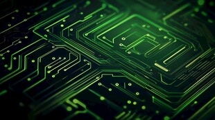 绿色科技感电路板图案