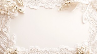 蕾丝白花边框 优雅背景图