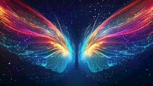 梦幻炫彩双翅 闪耀星空