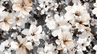 白色繁花背景纹理图案