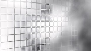 银色马赛克墙面朦胧效果