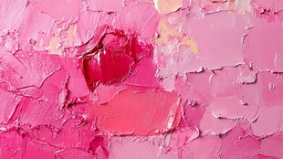 缤纷粉色系油画笔触纹理