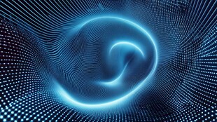 科技感蓝色旋涡动态背景图