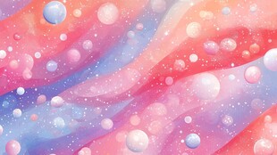梦幻多彩泡泡背景图