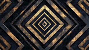 黑金几何菱形纹理背景图