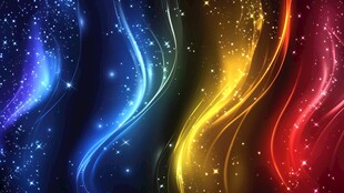 炫彩流光梦幻背景图