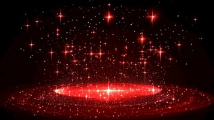 红色星光闪耀特效背景