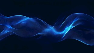 蓝色动感光波抽象背景图