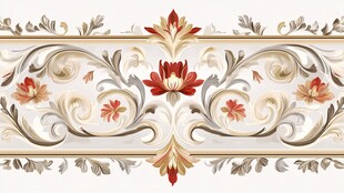 欧式精美花卉装饰花纹图案