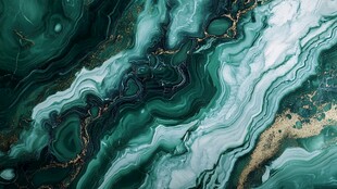 梦幻绿纹流体艺术纹理