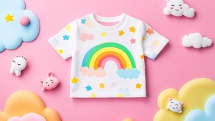 童趣彩虹儿童T恤