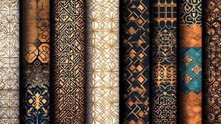 复古几何花纹图案集合