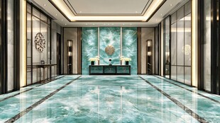 奢华大气的酒店大堂空间