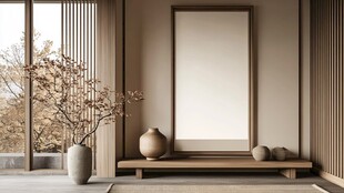 禅意中式室内装饰一角