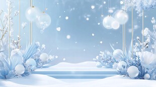 梦幻冰雪场景布置