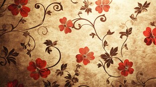 复古花卉纹理背景图案