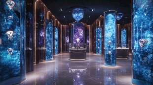 璀璨梦幻的宝石展厅空间