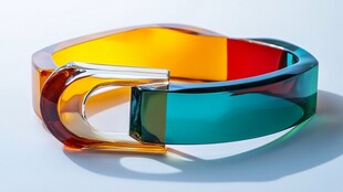 多彩透明时尚皮带