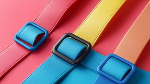 多彩皮带扣展示