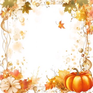 秋季边框背景图