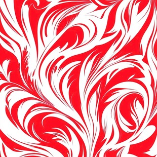 红白交织动感花纹图案