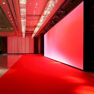 红地毯舞台尽显华丽气派