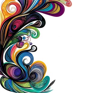 绚丽多彩的抽象花纹图案