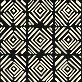黑白几何线条无缝图案