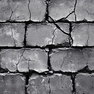 斑驳开裂的老旧砖墙纹理