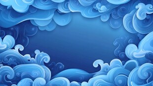 梦幻蓝色云纹背景图案