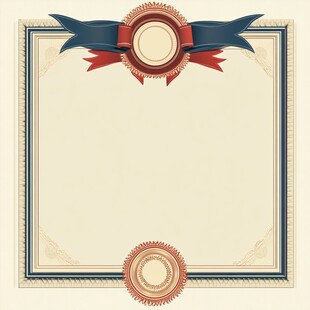 复古风荣誉证书边框设计