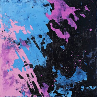 抽象泼墨艺术画作