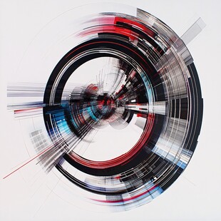 科技动感环形抽象艺术画面