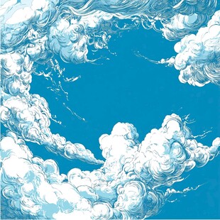 梦幻云海中的广阔蓝天