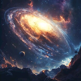 梦幻星系宇宙壮丽景观