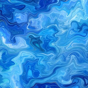 蓝色流动纹理抽象背景图