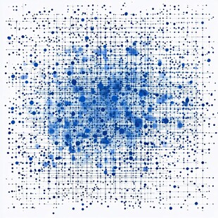 蓝色点状抽象背景图案