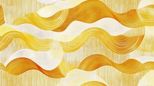 金色波浪抽象艺术纹理