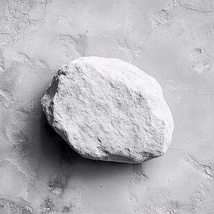 一块置于粗糙表面的石头